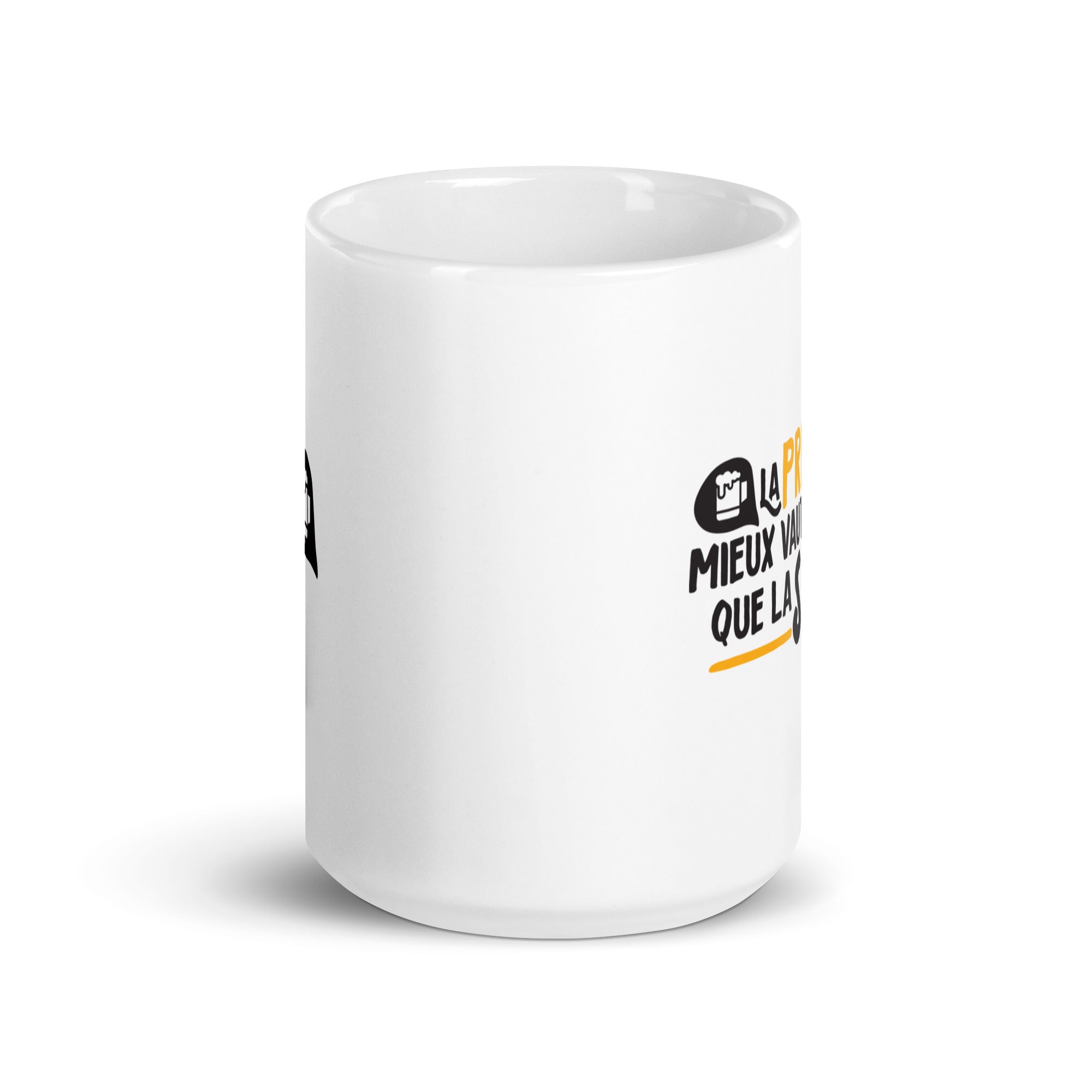 La pression, mieux vaut la boire - Mug Blanc Brillant