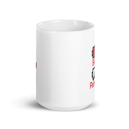 Bébé batterie pleine - Mug Blanc Brillant