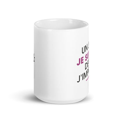 Improvise Femme - Mug Blanc Brillant