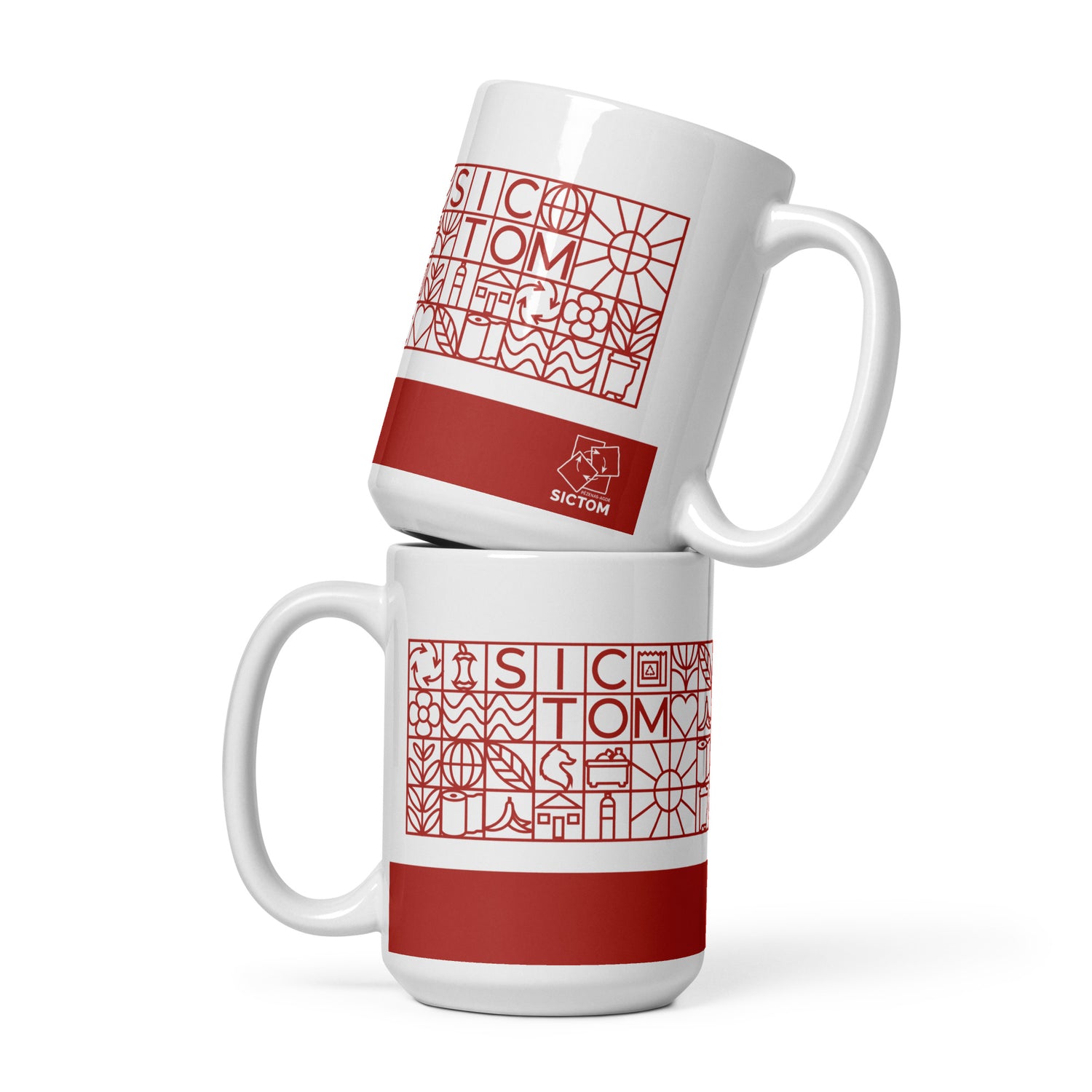 Sictom Rouge - Mug Blanc Brillant