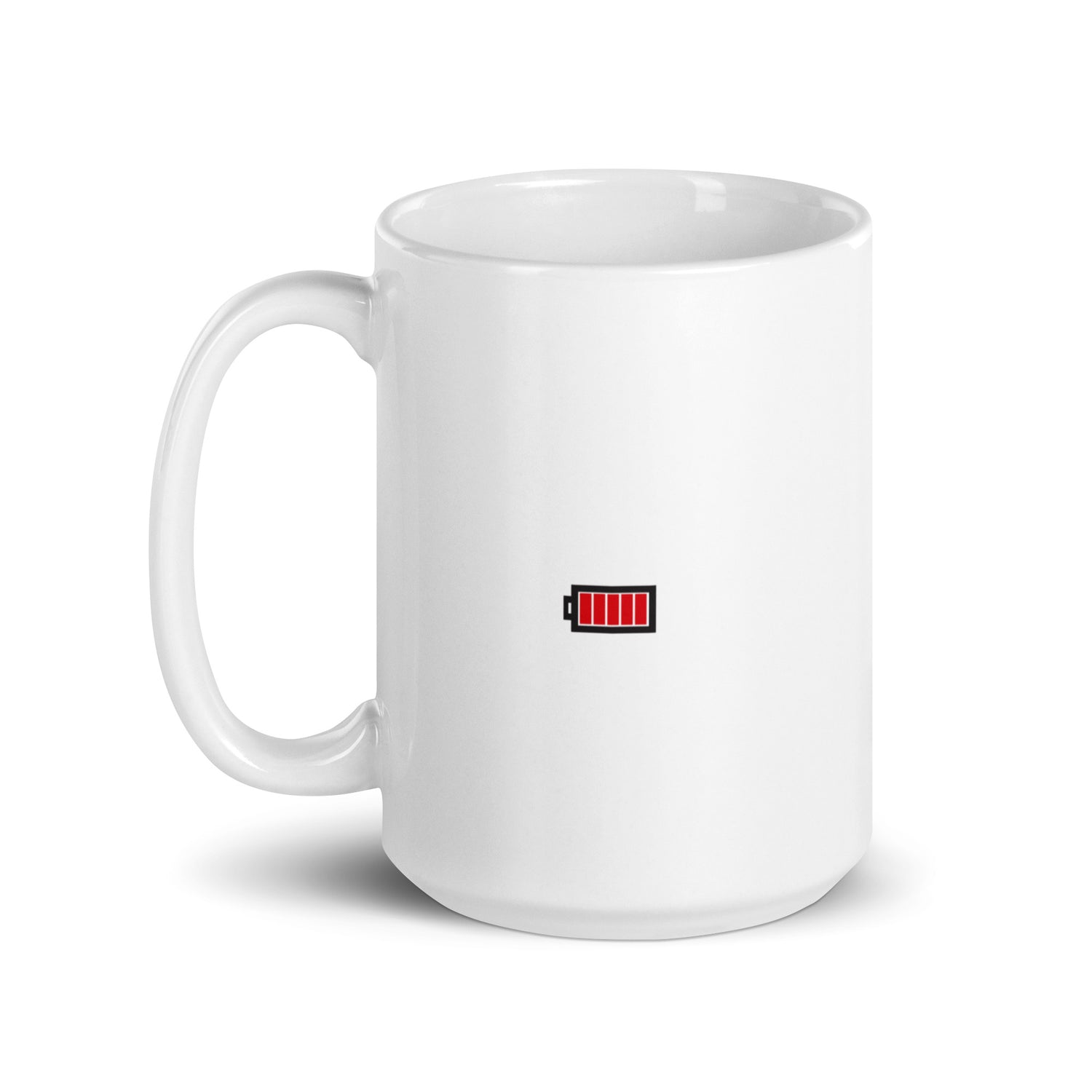 Bébé batterie pleine - Mug Blanc Brillant
