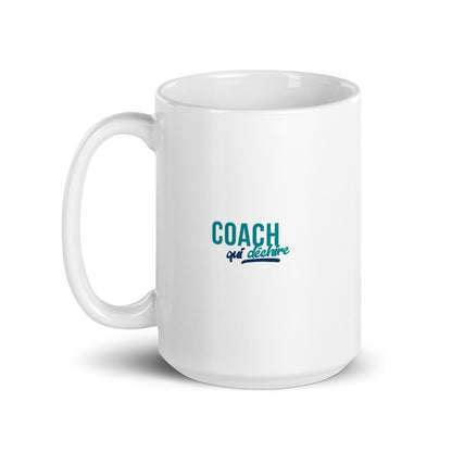 Coach qui déchire - Homme - Mug Blanc Brillant