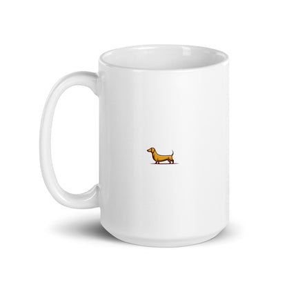 Chien Saucisse - Mug Blanc Brillant