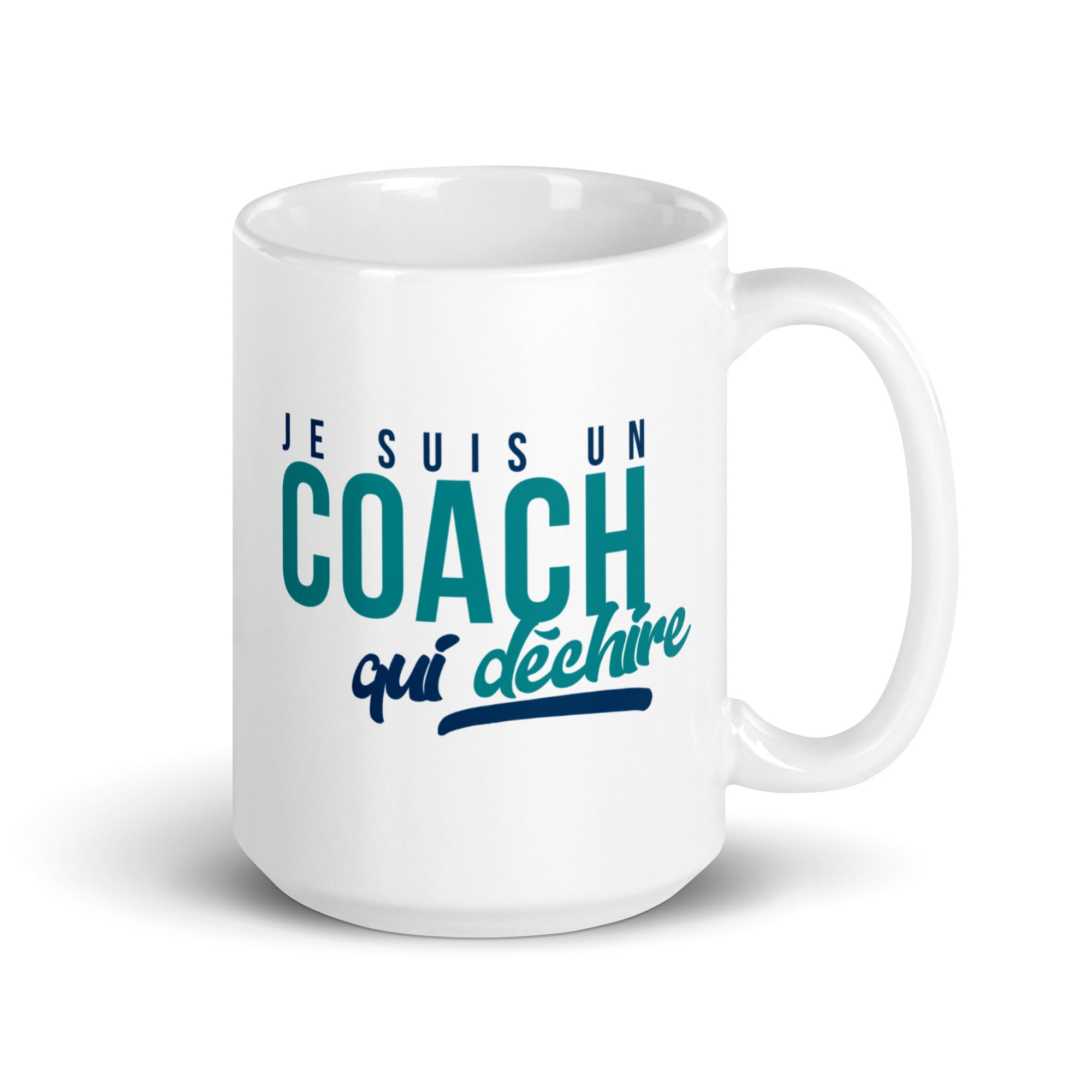 Coach qui déchire - Homme - Mug Blanc Brillant