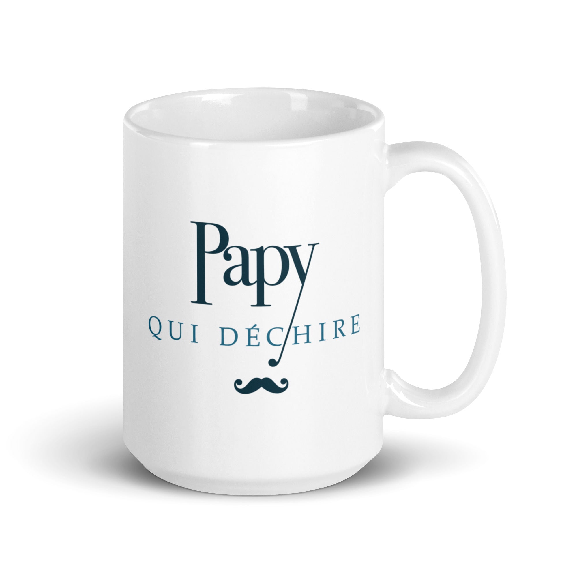 Papy qui déchire - Mug Blanc Brillant
