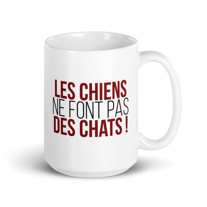 Les chiens ne font pas des chats - Mug Blanc Brillant