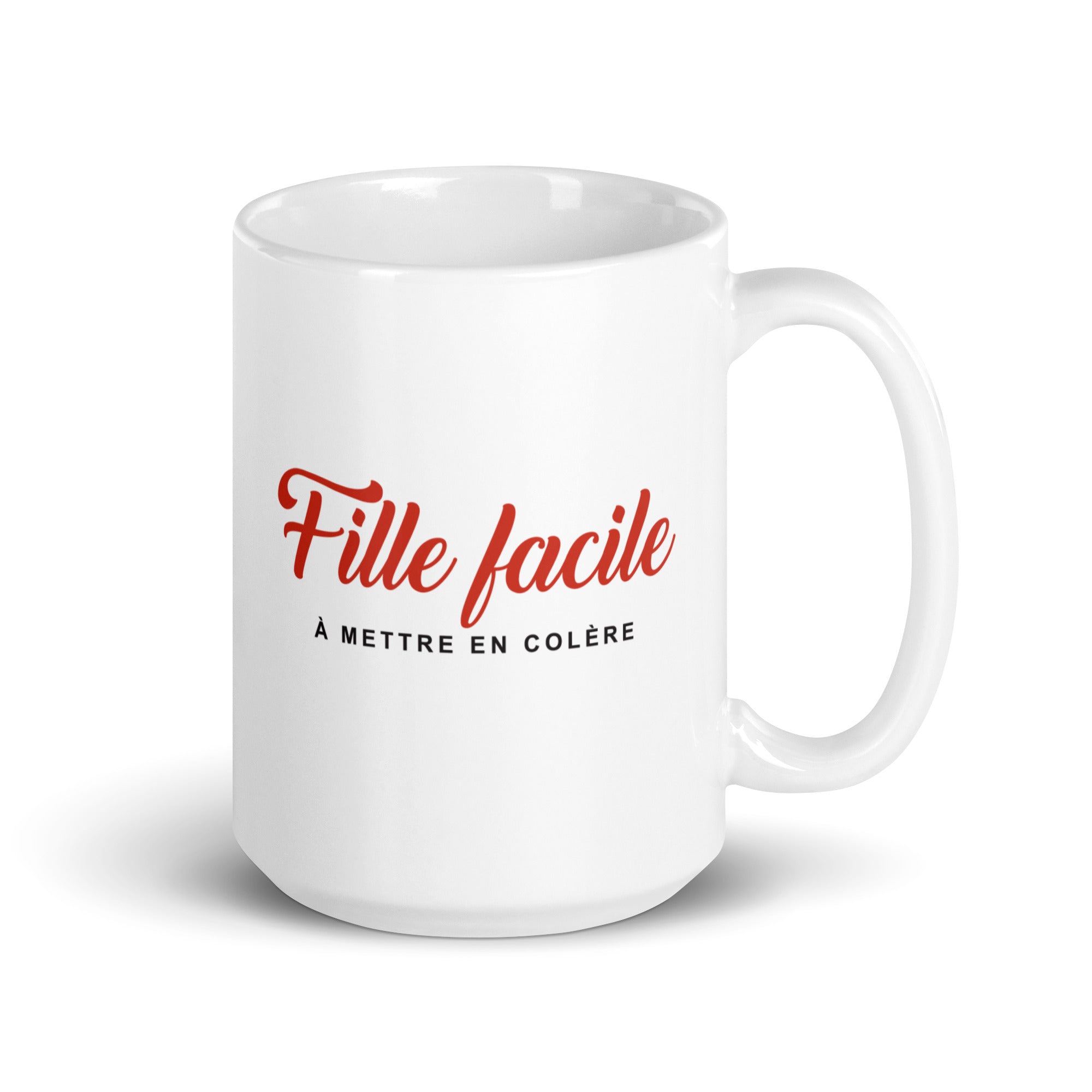 Fille facile - Mug Blanc Brillant