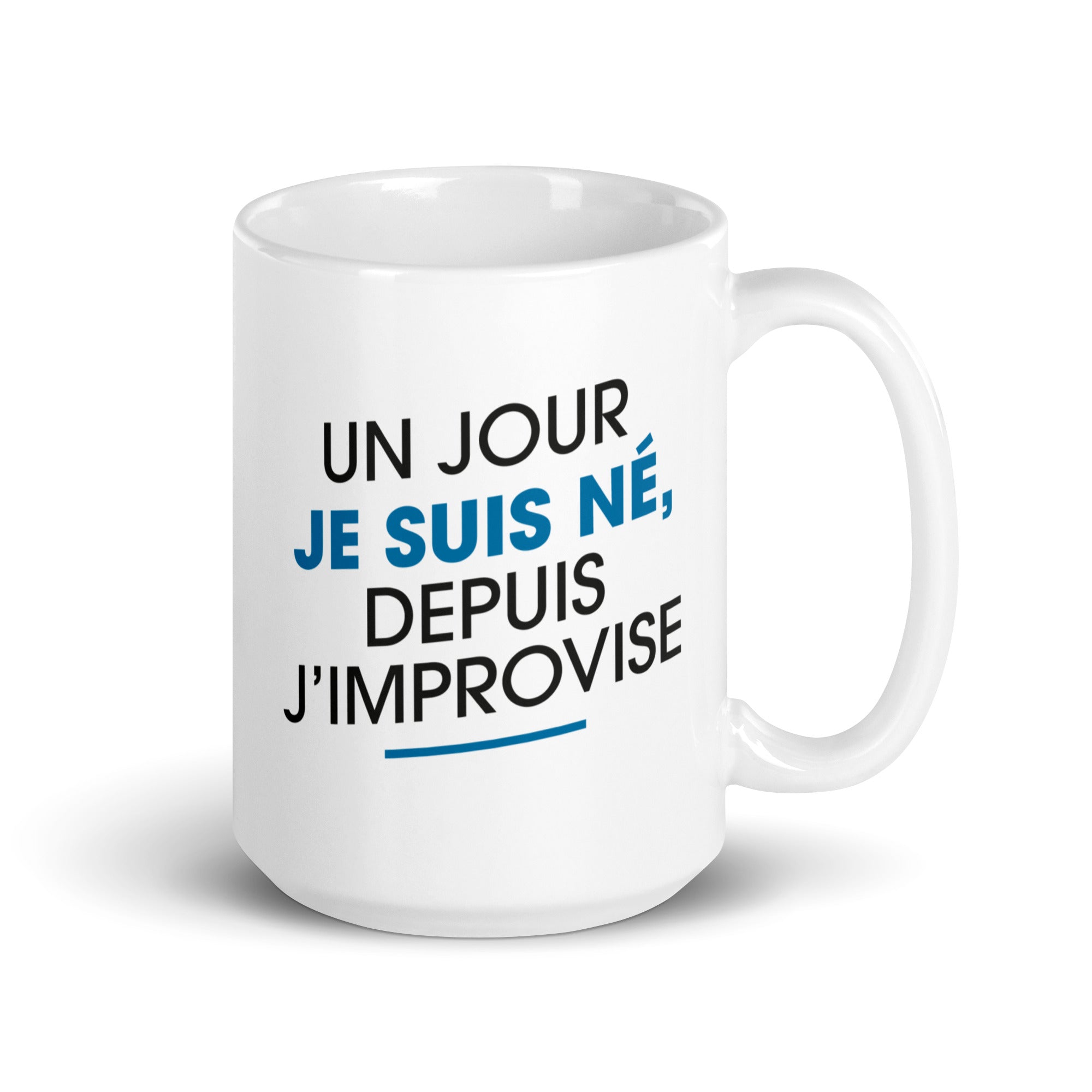 Improvise Homme - Mug Blanc Brillant