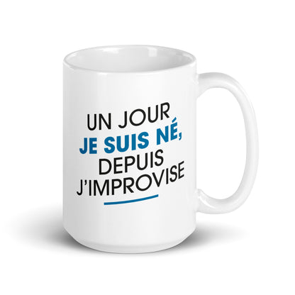 Improvise Homme - Mug Blanc Brillant