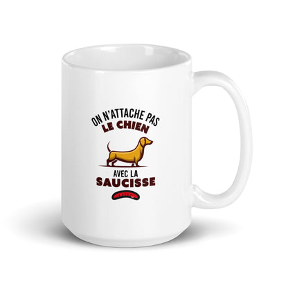 Chien Saucisse - Mug Blanc Brillant