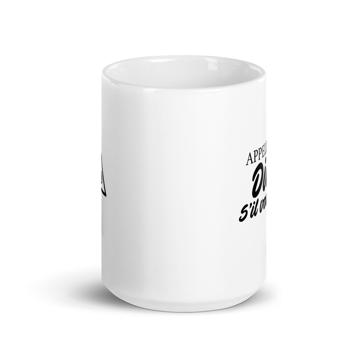 Appelez-moi Dieu - Mug Blanc Brillant