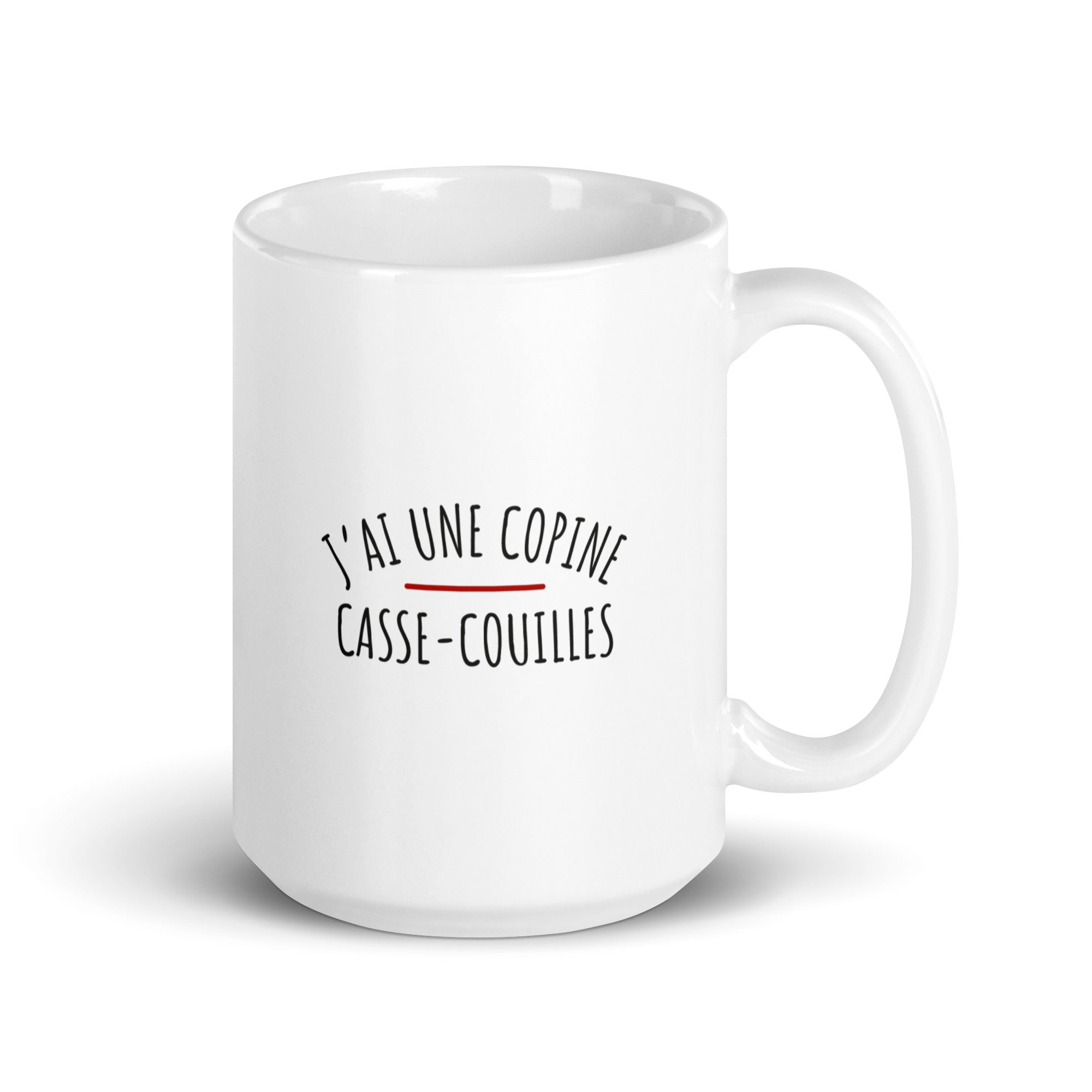 Copine casse-couilles - Mug Blanc Brillant