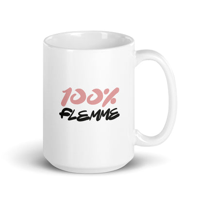 100% Flemme - Mug Blanc Brillant