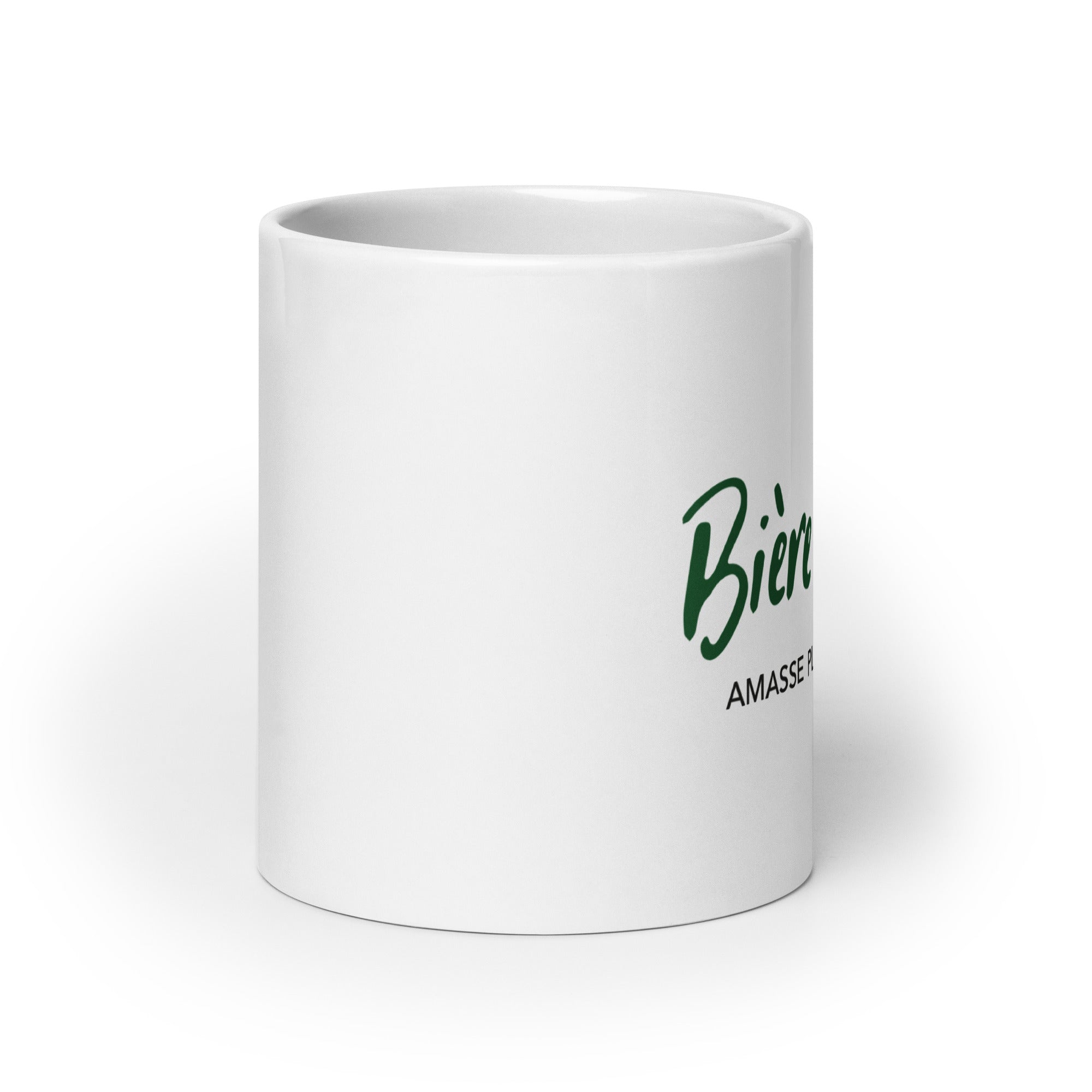 Bière qui roule - Mug Blanc Brillant