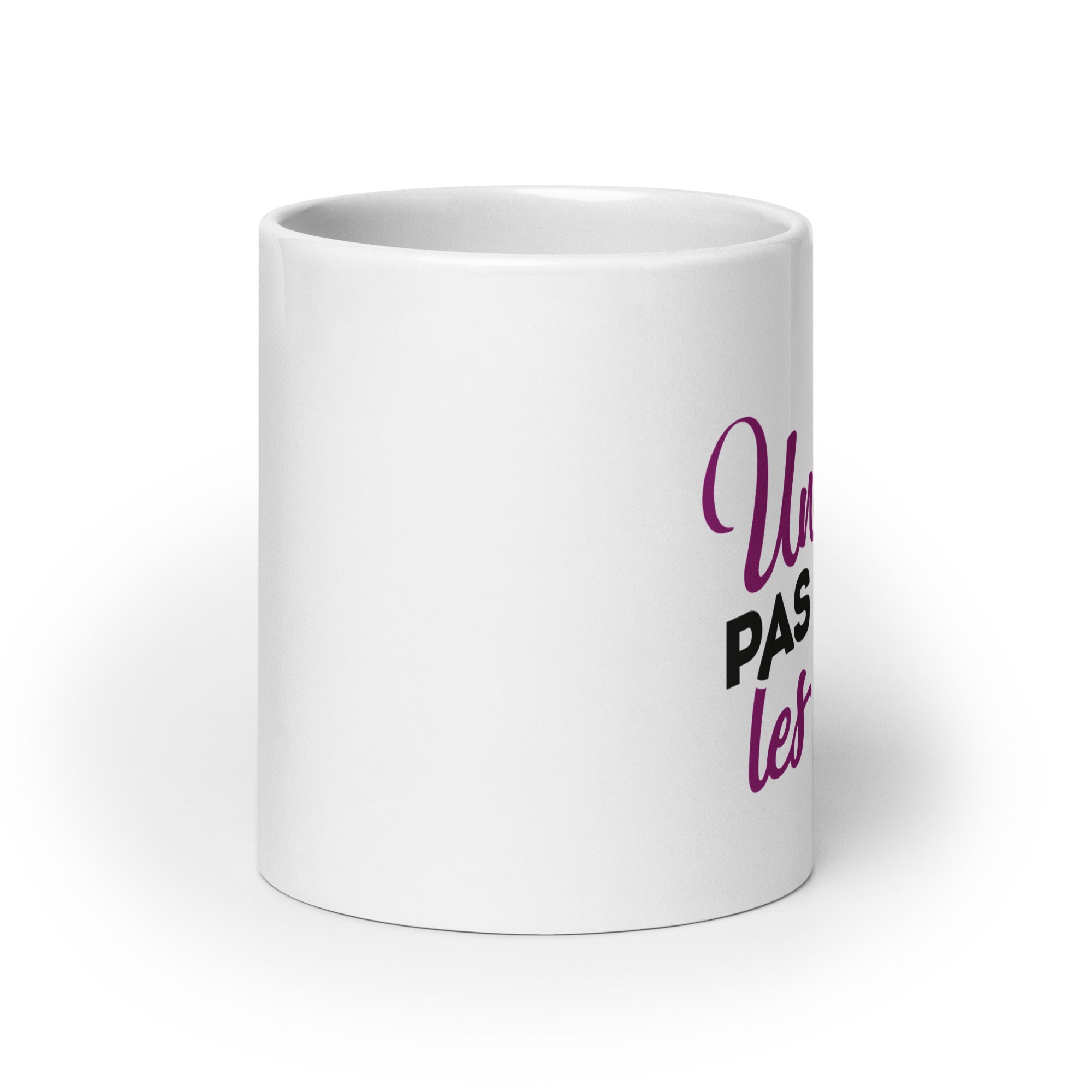 Fille pas comme les autres - Mug Blanc Brillant