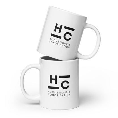 HC Acoustique - Mug Blanc Brillant