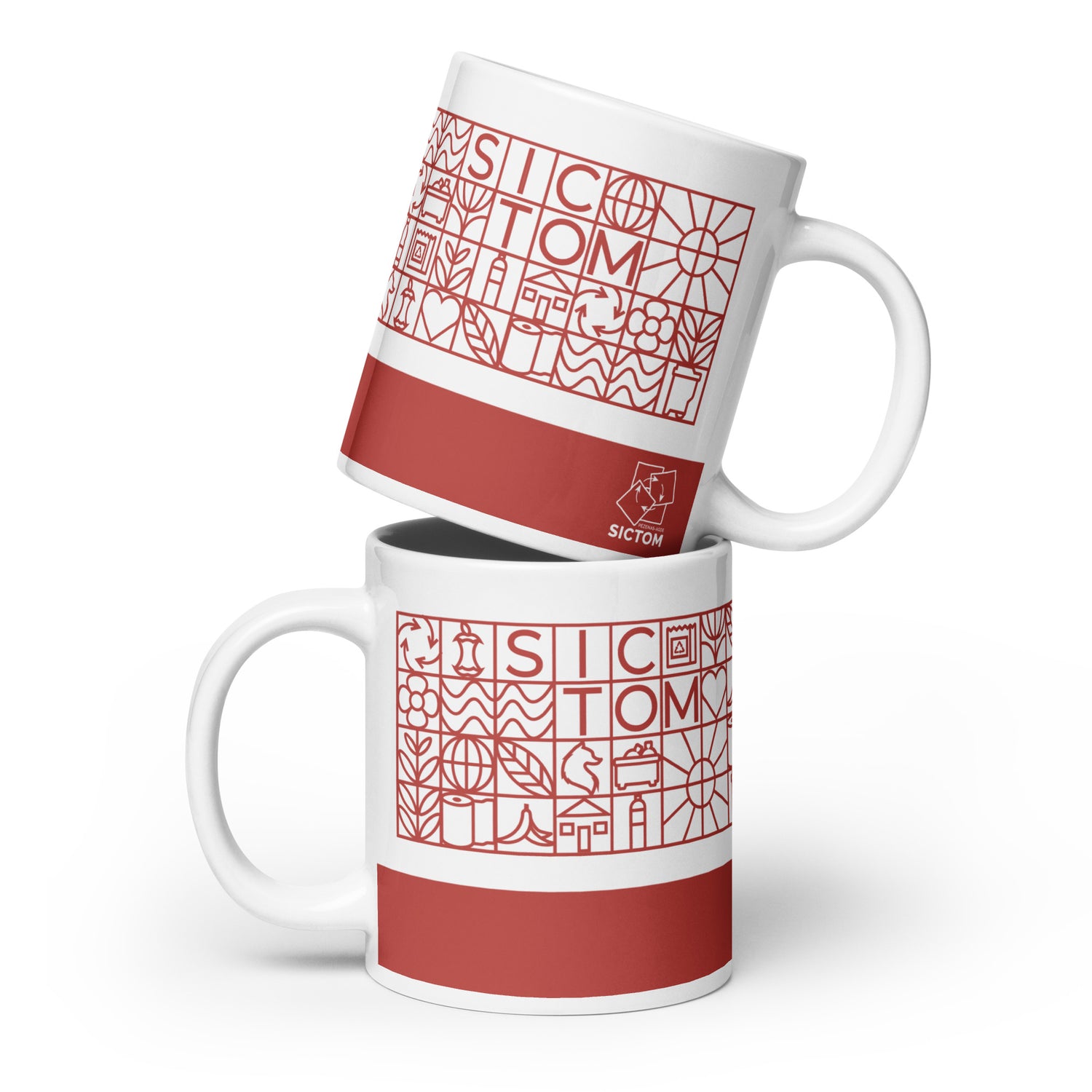 Sictom Rouge - Mug Blanc Brillant