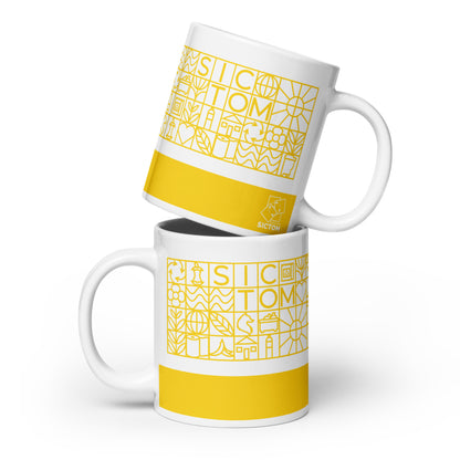 Sictom Jaune - Mug Blanc Brillant