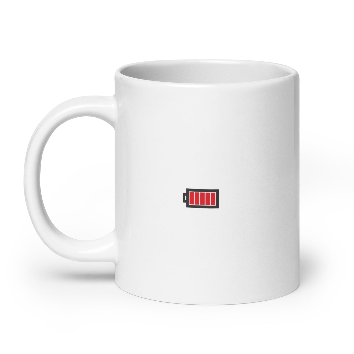 Bébé batterie pleine - Mug Blanc Brillant