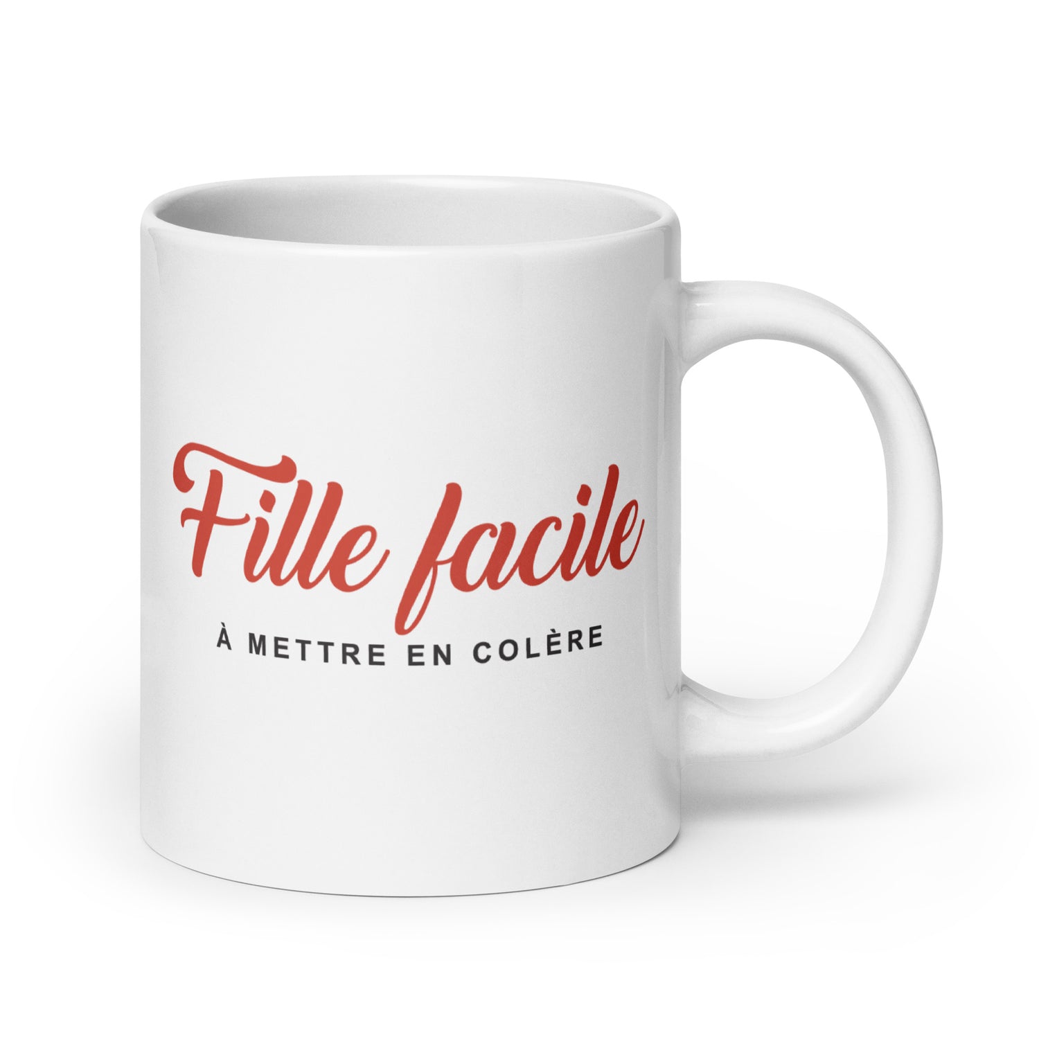 Fille facile - Mug Blanc Brillant