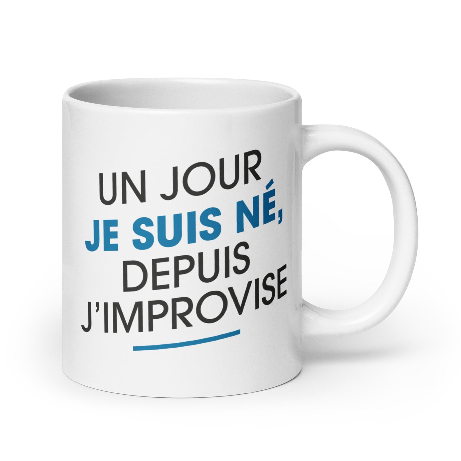 Improvise Homme - Mug Blanc Brillant