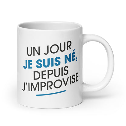 Improvise Homme - Mug Blanc Brillant