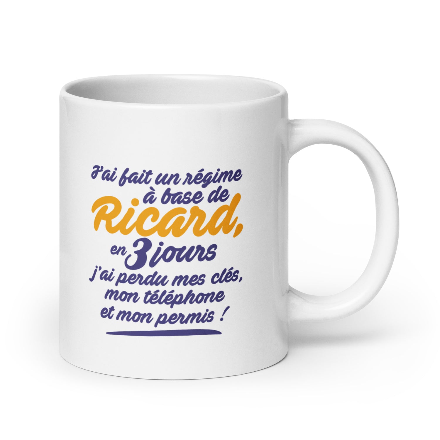 Régime Ricard - Mug Blanc Brillant