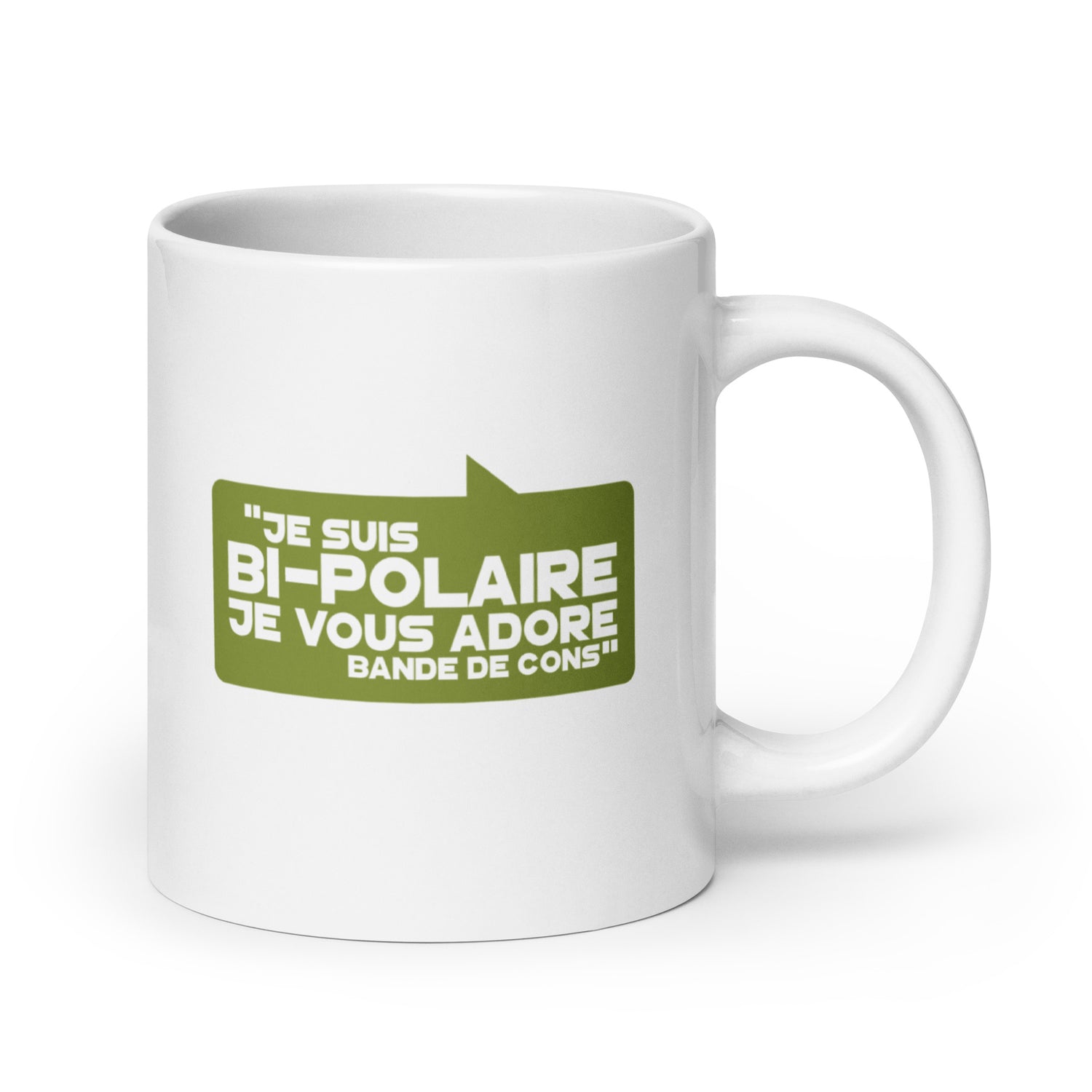 Bipolaire - Mug Blanc Brillant