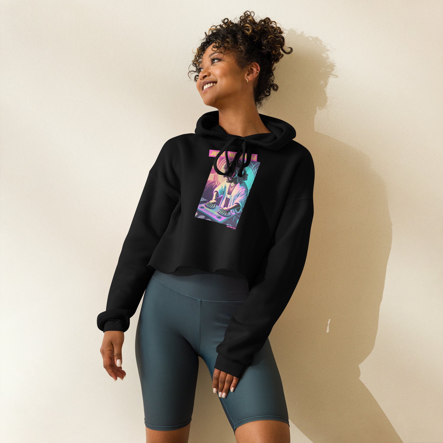 Hop Hop Hop - DVS - Jesus was a DJ - Sweat à Capuche Crop-Top