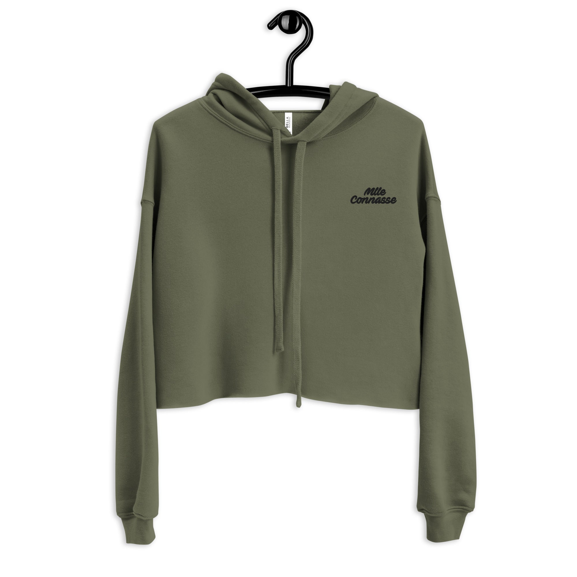Mlle connasse - Sweat à Capuche Crop-Top - Brodé