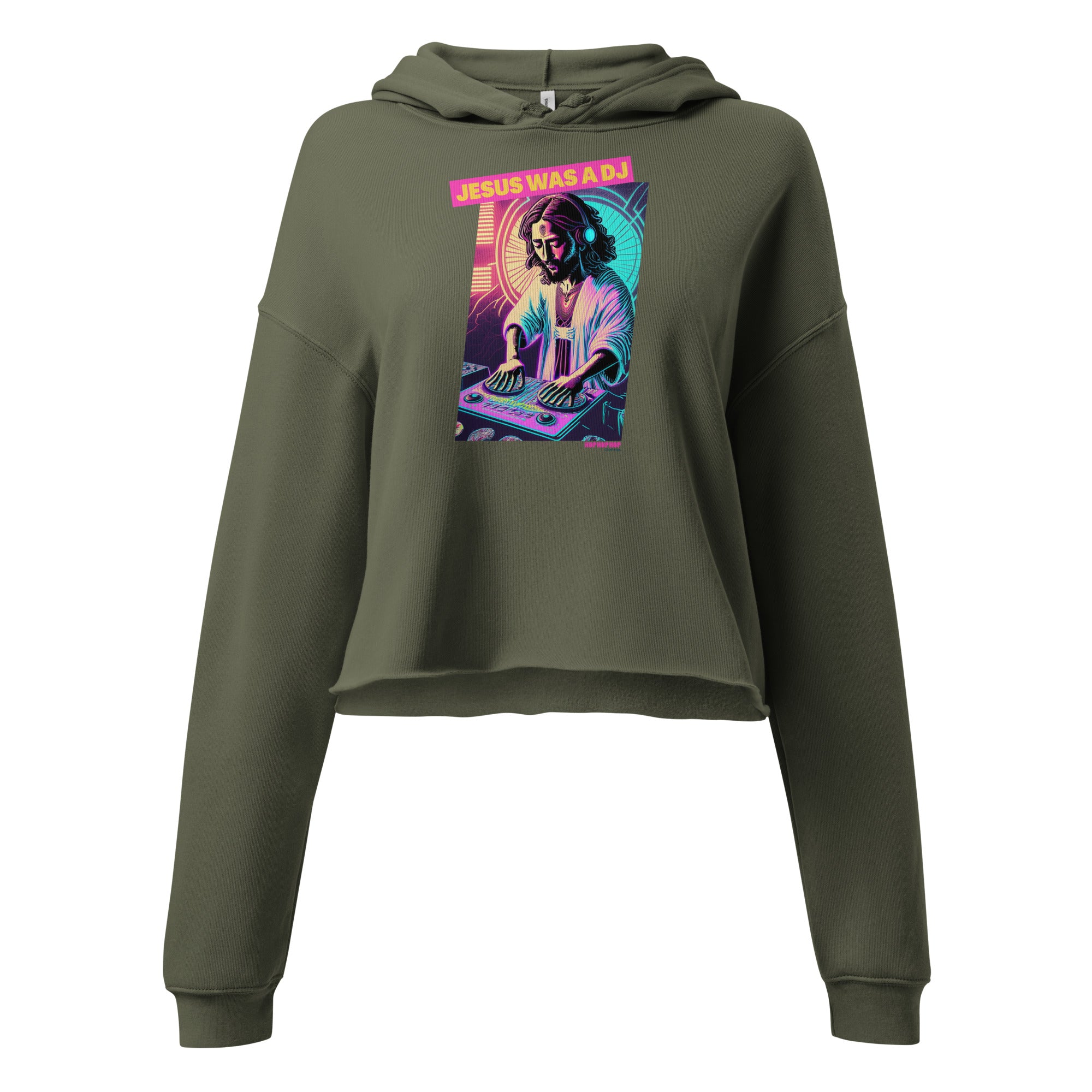 Hop Hop Hop - DVS - Jesus was a DJ - Sweat à Capuche Crop-Top