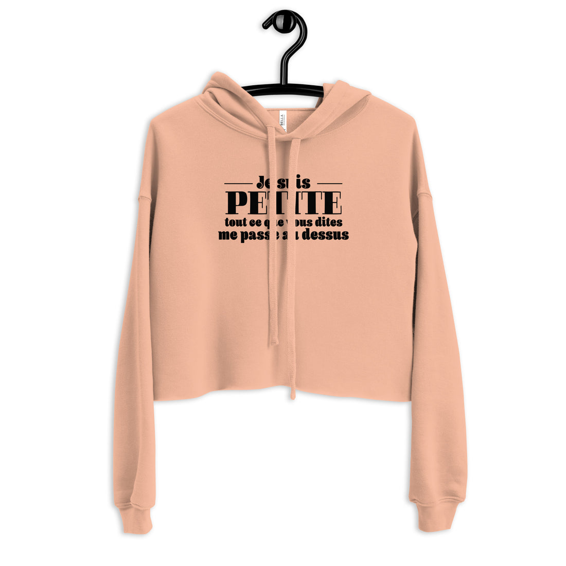 Je suis petite - Sweat à Capuche Crop-Top