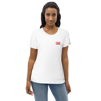 Jonathan Abbou - T-shirt moulant écologique femme - Imp. Cœur et Dos - Dog