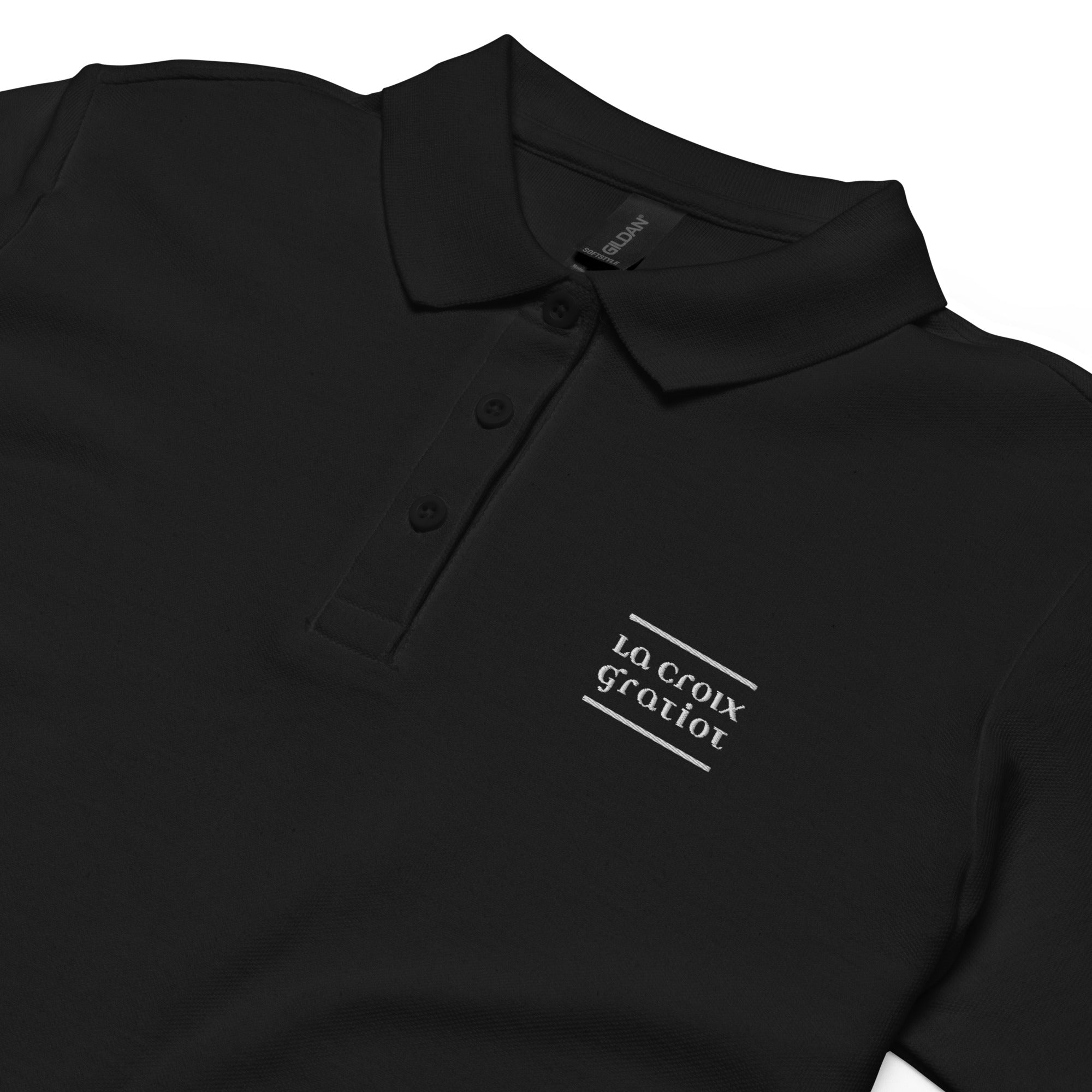 La Croix Gratiot - Polo piqué femme - Brodé