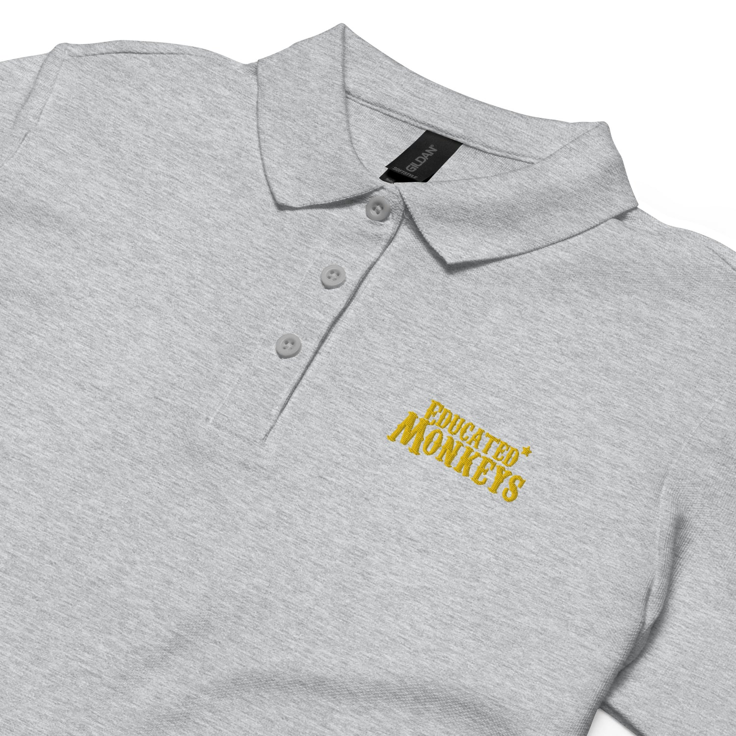 Educated Monkeys - Polo piqué femme - Brodé