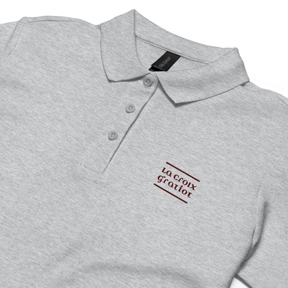 La Croix Gratiot - Polo piqué femme - Brodé