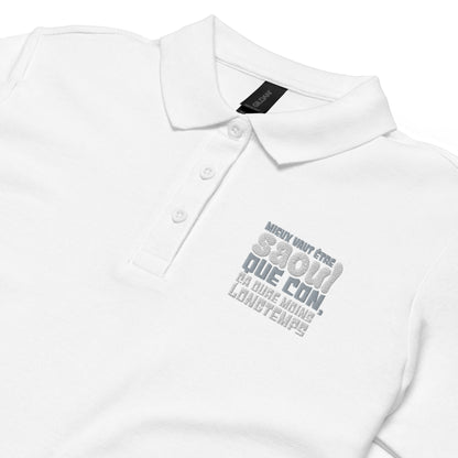 Mieux vaut être saoul - Polo piqué femme - Brodé