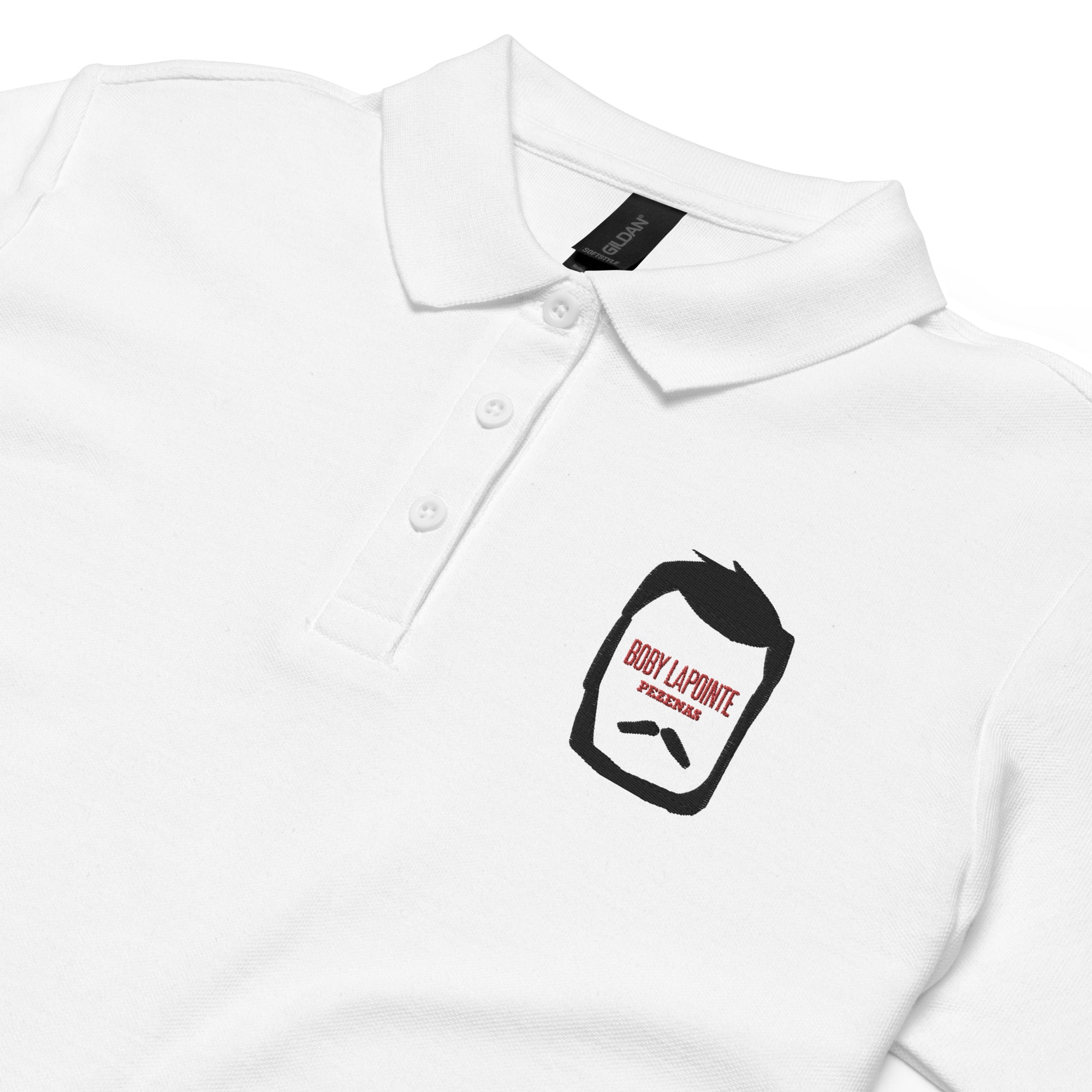 Le Poquelin - Tête Boby Lapointe Bara - Polo femme - Brodé