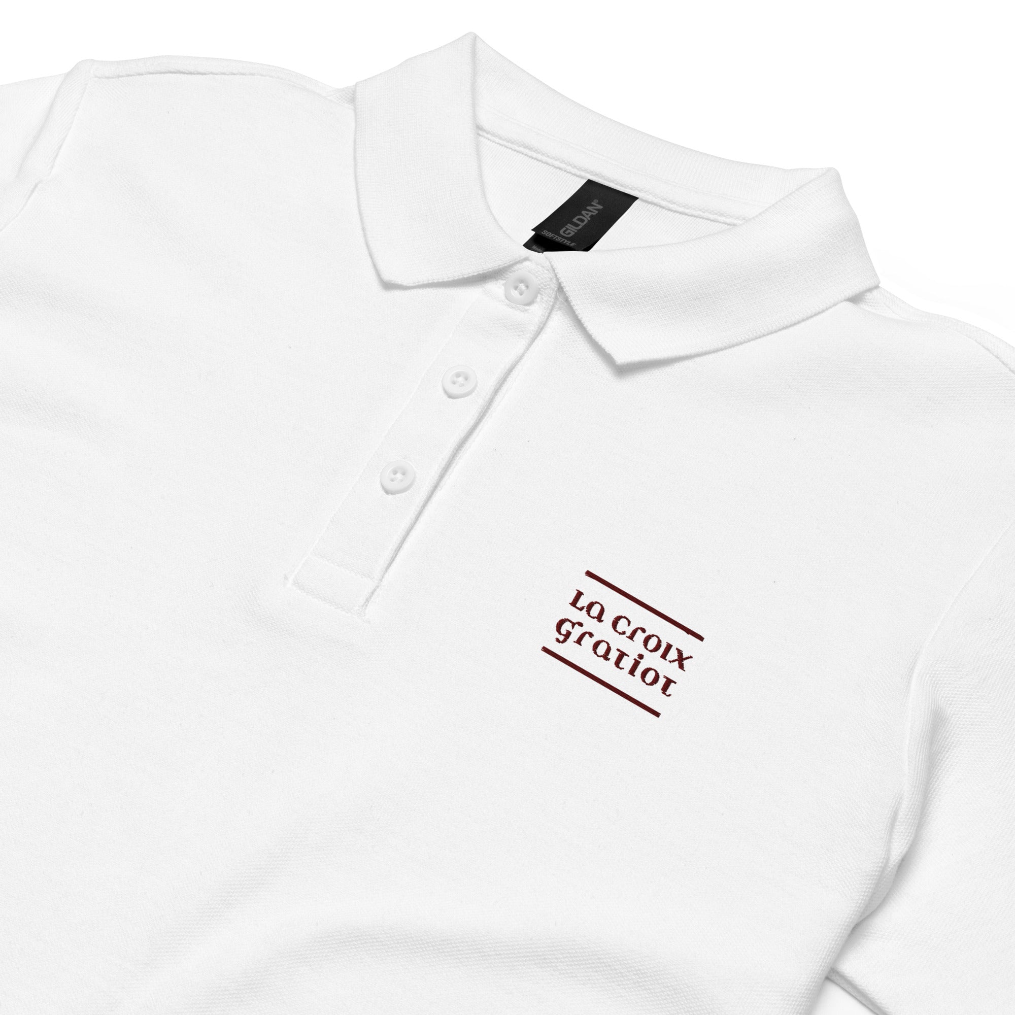 La Croix Gratiot - Polo piqué femme - Brodé