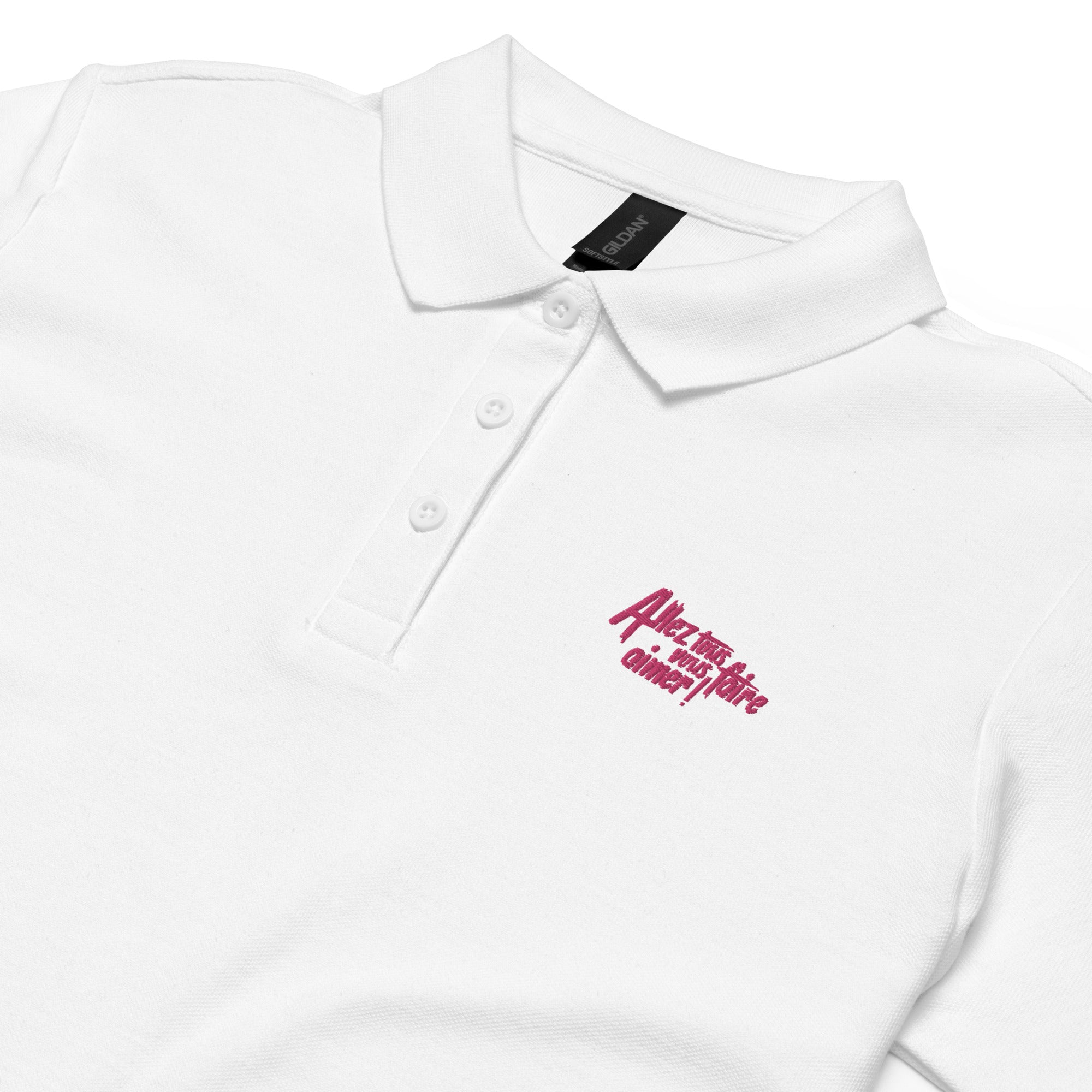Allez tous vous faire aimer - Polo piqué femme  - Brodé