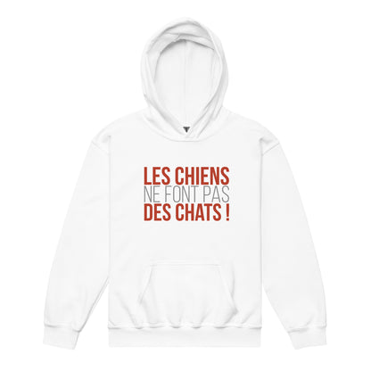 Les chiens ne font pas des chats  - Sweat à capuche épais pour les jeunes